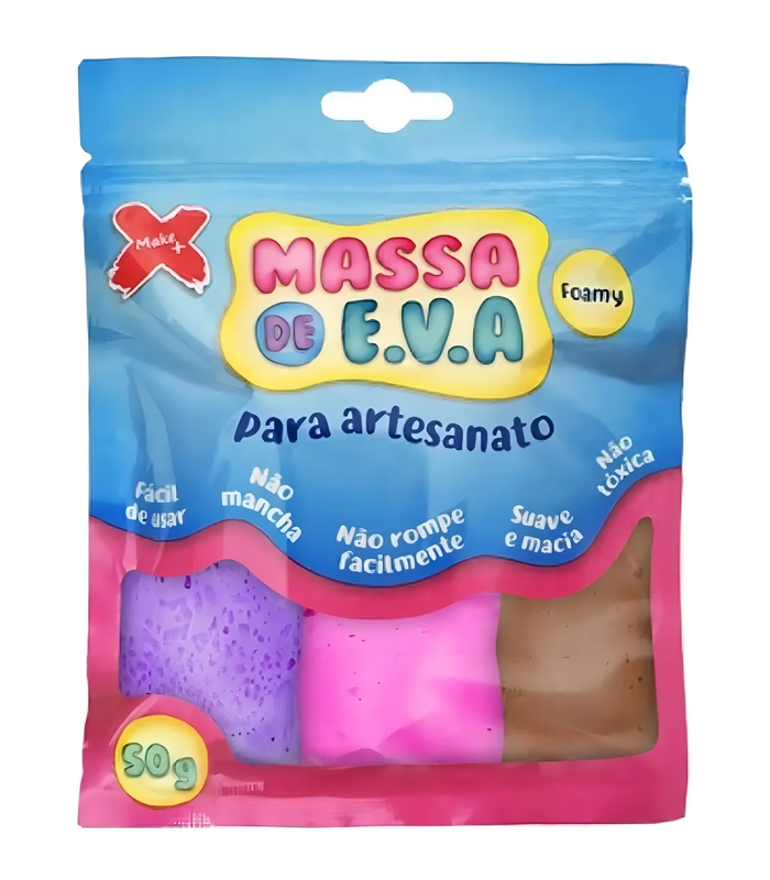 Massa De Eva 50g 05 Cores Make+ Massa De Eva 50g 05 Cores Make+