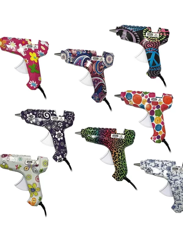 Pistola De Cola Quente Grande 40w Várias Estampas