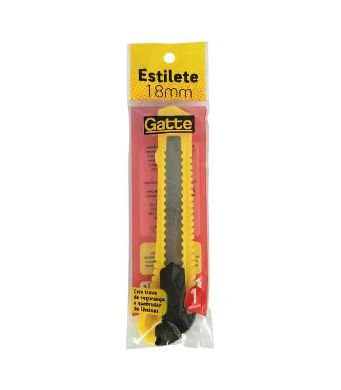 49387f2e882ddbe69ea6f26f8bc05bbb.webp Estilete Largo Trava e Quebra Laminas 18mm - Imagem 3