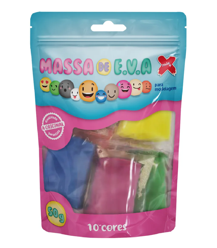 Massa De Eva Tons Pasteis 50g Alta Qualidade Make+ Massa De Eva Tons Pasteis 50g Alta Qualidade Make+