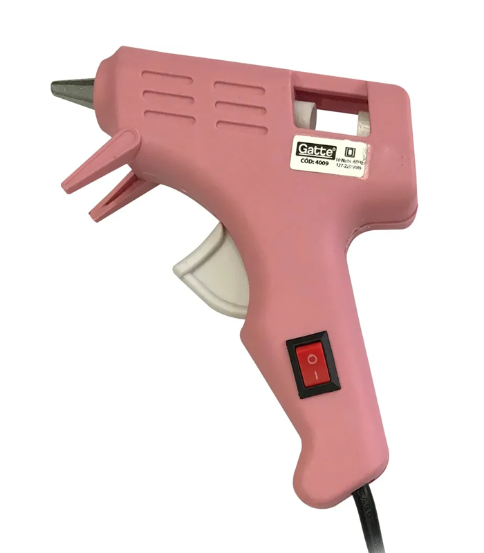 7ee410b4869a8fd8155a59768d52570f.webp Pistola Cola Quente Profissional 10w Gatte 110V/220V - Imagem 1
