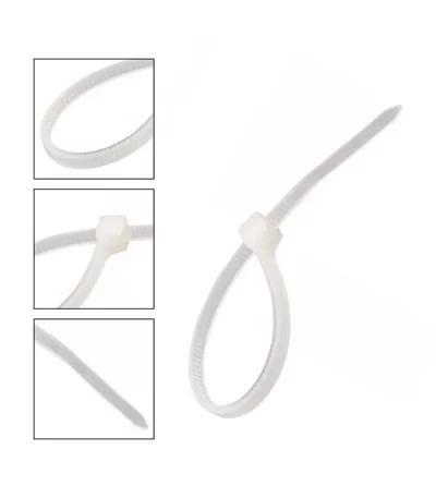 ABRAÇADEIRA EM NYLON BRANCO 100X2,5MM 100un