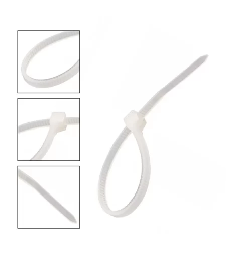 ABRAÇADEIRA EM NYLON BRANCO 100X2,5MM 100un