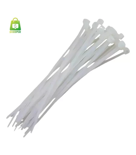 ABRAÇADEIRA EM NYLON BRANCO 350X4,8MM 100un 191010