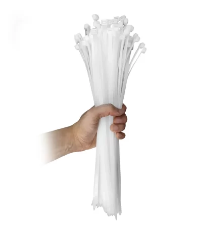 ABRAÇADEIRA EM NYLON BRANCO 370X3,6MM 100un