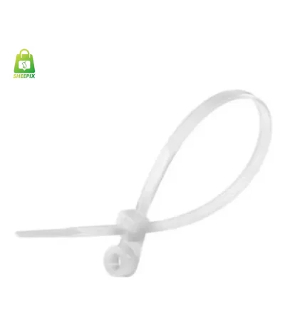 ABRACADEIRA EM NYLON BRANCO 380X7,6MM 100un