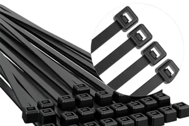 ABRAÇADEIRA EM NYLON PRETO 380X7,6mm 100un