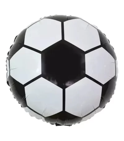 Balão Bexiga Metalizado Bola de Futebol 20 50CM