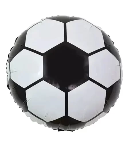 Balão Bexiga Metalizado Bola de Futebol 20 50CM