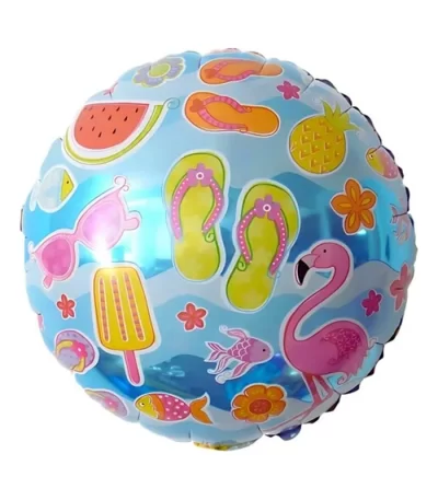 Balão Bexiga Metalizado Verão 18cm