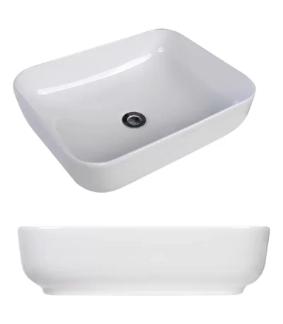 Cuba Cerâmica Retangular Branca 50.5X39.5X13cm