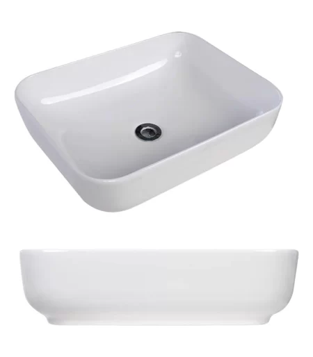 Cuba Cerâmica Retangular Branca 50.5X39.5X13cm