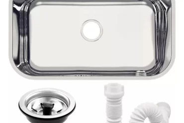 Cuba de Embutir Inox Espelhado com Válvula Ralov