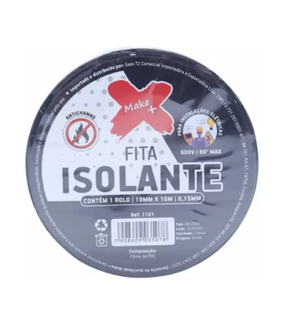Fita isolante Flexível 10m pct. 10un