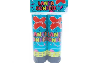 Lança Confete de Mola 15cm c/2