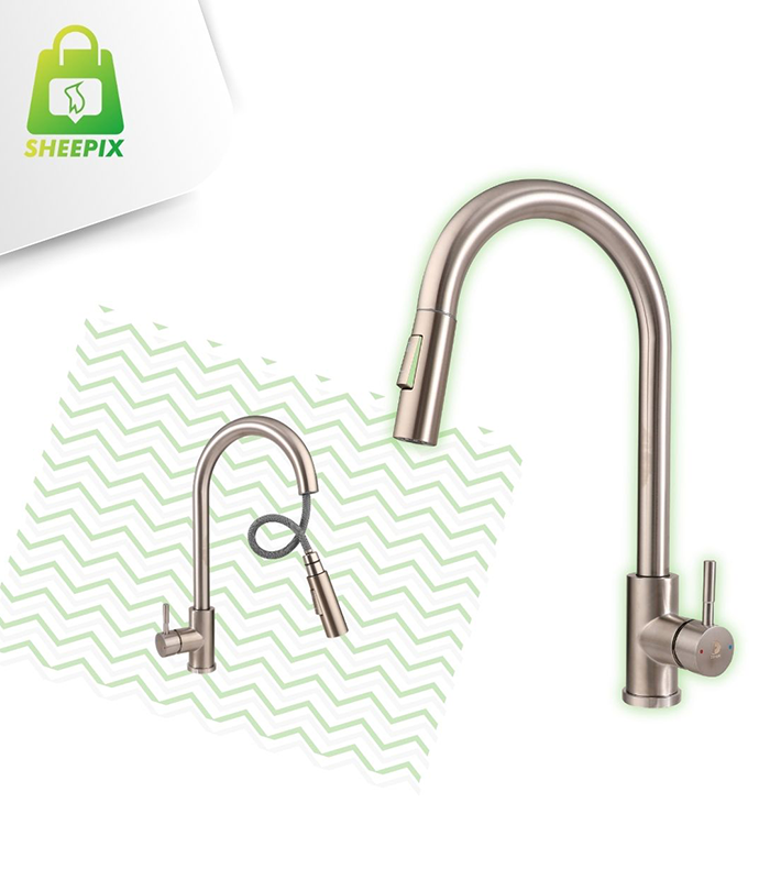 Torneira Gourmet Monocomando Touch Escovada Torneira Gourmet Monocomando Touch Escovada
