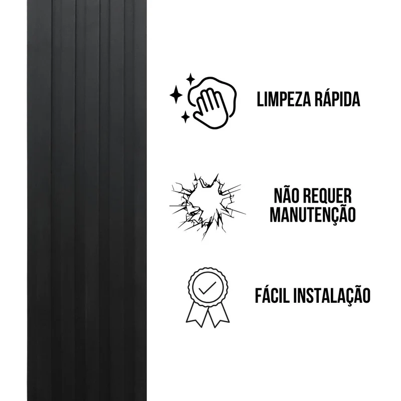 montagem_2_preto_800x - Copia Painel Ripado WPC Preto Make Decor - Imagem 7